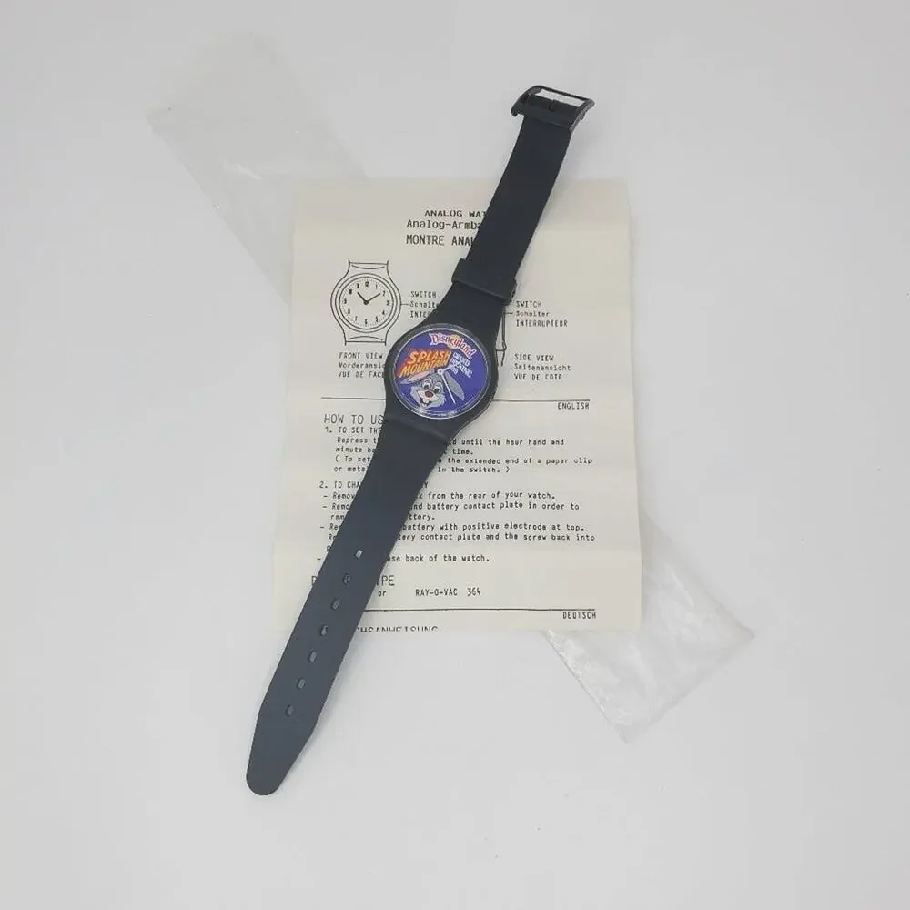 Vintage Disneyland Splash Mountain Grand Opening Watch NIP